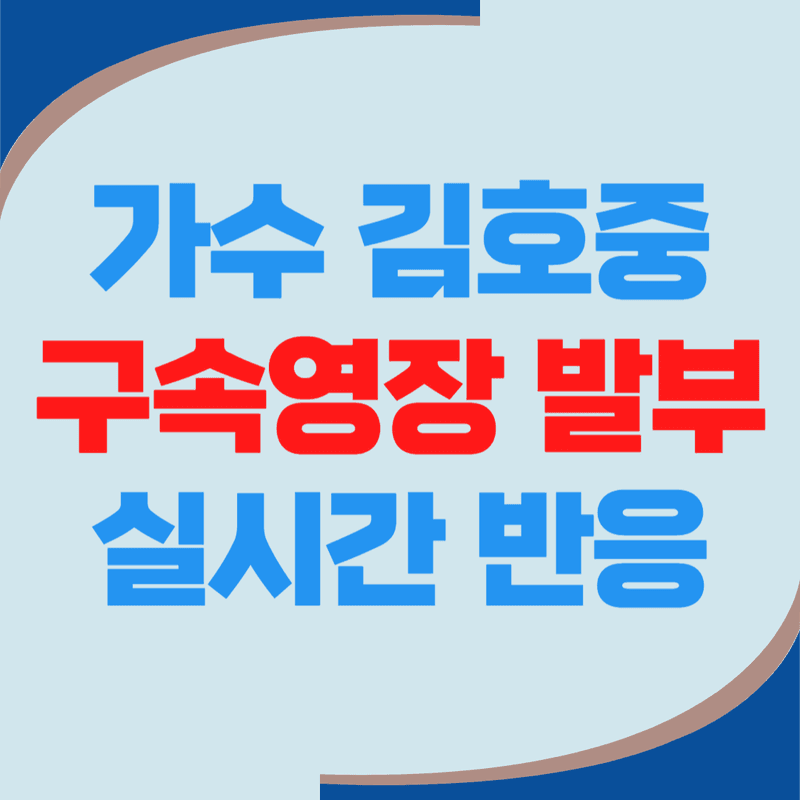 가수 김호중 구속영장 발부 사유 | 실시간 댓글 반응 보기